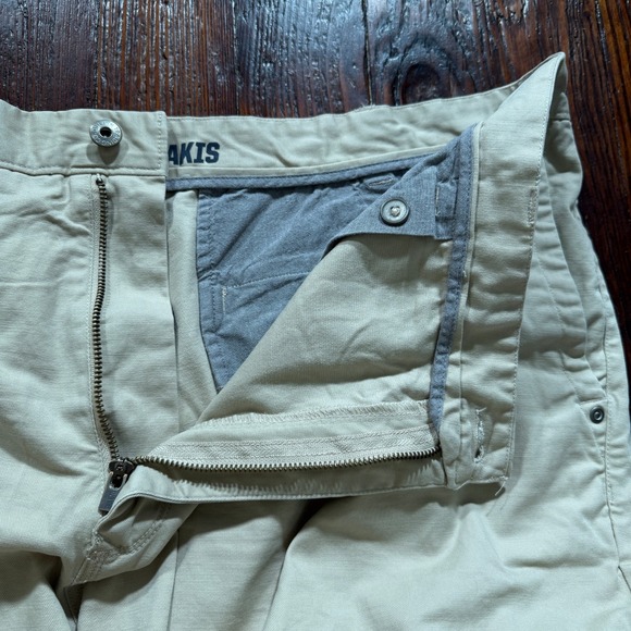 Duluth Trading Pants Men 46x30 Khaki Flex Fire Hose Canvas Relaxed Fit Workwear - Picture 10 of 14